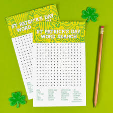 Parades, green beer, and getting pinched if you're not wearing green are common traditions associated with this holiday. Free Printable St Patrick S Day Word Search Hey Let S Make Stuff