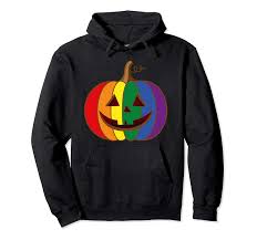 Welcome to the halloween pumpkin hunt 2020! Rainbow Pumpkin Pride Lgbt Hoodie For Halloween Colonhue