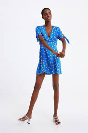 Zara Official Website Printed Mini Dress Mini Dress Dresses