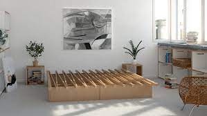 The tojo bed 'system' is a space saver and ideal for prolonged use. Tojo Mobel Tojo V Bett
