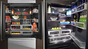 Over the years, they have sustained their reputation as the technological leader in performance kitchen appliances with countless product. Jenn Air Announces Refrigerators Featuring Sophisticated Deep Charcoal Interiors Charcoal Interior Black Fridges Kitchen Design