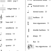Graphical symbol placed on the left of the stave which establishes the relationship between particular note names and their position on the staff lines and spaces (i.e. 1
