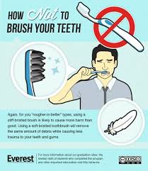 Only Brush With Soft Bristles Lightly Like You Re Tickling Your Teeth With A Feather Dental Humor Dental Facts Dentistry