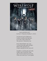 Halloween Werewolf Poem By Roy E Peterson Scary Costumes Werewolf Scary Halloween