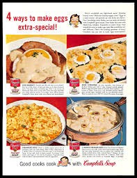 Use this soup in any recipe calling for condensed canned soup, or. 1956 Campbell S Soup Vintage Print Ad Eggs Main Dishes Cooking Recipes 1950s Ebay