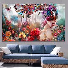 Cheap designer purses designer handbags modern canvas art homemade art art for sale online diy artwork diy canvas canvas ideas affordable art. Buy Butterfly Psychedelic Sexy Nude Woman Landscape Oil Painting On Canvas Art Modern Wall Picture At Affordable Prices Free Shipping Real Reviews With Photos Joom