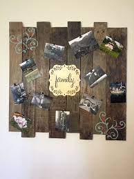 Picture Board Memory Board Photo Board Picture Collage Etsy In 2021 Picture Frame Decor Picture On Wood Wall Collage Decor
