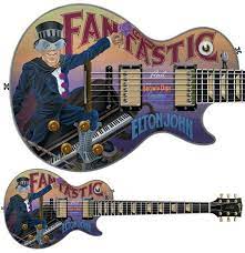 Pamelina H The Heart That Rocks The Art Of The Guitar Elton John Album Covers Captain Fantastic Guitar