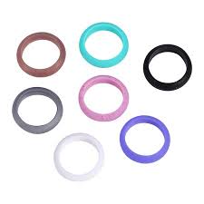 Yosoo 5 Sizes 7pcs Colors Women Silicone Wedding Ring Set Outdoor Workout Flexible Band Silicone Ring Silicone Rings Set Walmart Canada