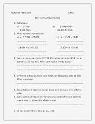 Teste clasa 4 matematica 2017. Pin On MatematicÄƒ