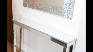 Entry table and mirror set. Diy Mirrored Console Table Diy Room Decor Ideas Youtube