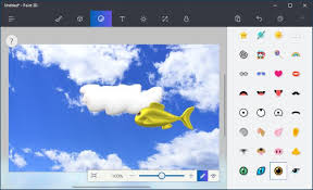 Öffnen sie das bild, dessen größe geändert werden soll, in paint 3d. Verwendung Von Microsoft Paint 3d