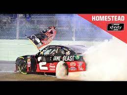 The track, which has several configurations, has promoted several series of racing, including nascar, the indycar series, the weathertech sportscar championship series, and the championship cup. Full Race Replay Ford Ecoboost 300 Nascar Championship Race Homestead Miami Speedway Youtube
