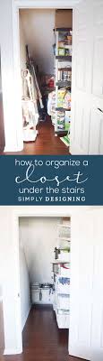 Additional pullout storage was custom designed under the stairs allowing for pantry, brooms and other utility items. How To Organize A Closet Under The Stairs Pantry Organization Ideas