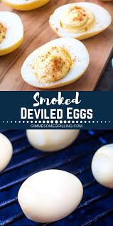 Smoked Deviled Eggs Are The Classic Recipe That Is Made On Your Traeger Pellet Grill The Smoked F Smoked Deviled Eggs Smoked Food Recipes Pellet Grill Recipes