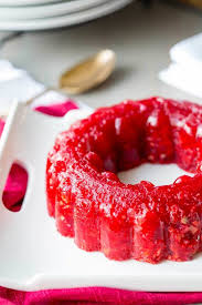 This cranberry jello salad is delicious and festive looking! Cranberry Jello Salad Easy Peasy Meals