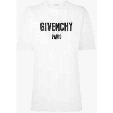 Givenchy White Distressed Logo T Shirt 795 Liked On Polyvore Featuring Tops T Shirts White Dis Destroyed T Shirt White Cotton T Shirts Distressed Shirt