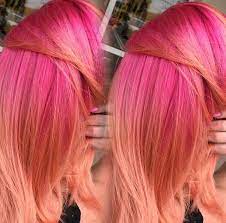 Pink Coral Hair Melt Pink Peach Hair Peach Hair Pink And Orange Hair