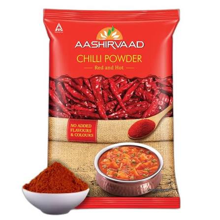 Aashirvaad Chilli Powder 500g 20 Extra