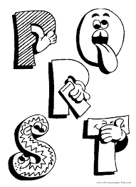 Funny Alphabet Coloring Pages Coloriage Alphabet Coloriage Images Alphabet