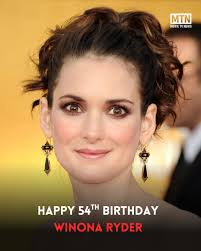 Happy 54th birthday to the iconic Winona Ryder! 🎉 Known for her timeless  performances in classics like Beetlejuice, Edward Scissorhands, and Girl,  Interrupted, Ryder continues to captivate audiences with her role as