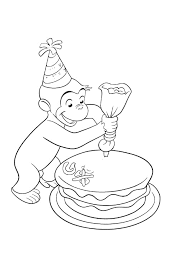 Check spelling or type a new query. Happy Birthday Curious George Coloring Pages Printable Kids Coloring Home