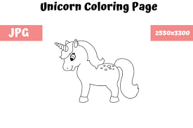 Looking for fun unicorn coloring pages. Unicorn Coloring Page For Kids Graphic By Mybeautifulfiles Creative Fabrica