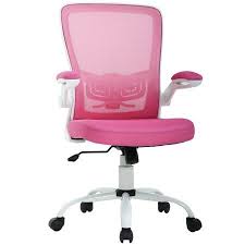 office chair desk chair computer chair back support modern executive mesh chair with adjustable armrest rolling swivel chair for home office pink walmart com in 2021 pink desk chair office chair chair