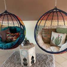 Bird Cage Swing Chair Pier 1 Swingasan Rainbow Ombre Hanging Chair First Apartment Decorating Hanging Chair Balcony Decor