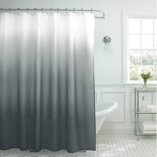 The poor bathroom always gets the short end of the decorating stick. Creative Home Ideas Ombre Textured Shower Curtain With Beaded Rings Dark Grey Walmart Com Walmart Com