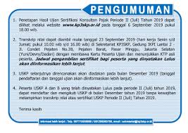We are a sharing community. Jadwal Uskp Periode Ke 3 Desember 2019 Dan Hasil Ujian Periode Ii Juli Bimbel Uskp