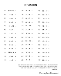 Teaching children to read is an important skill they'll use for the rest of their lives. Drill Sheet Division 4th 5th Grade Planet12sun Com Printables