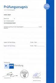 Und wird dies zum arbeitgeber oder zu. Ihk Zeugnis Ihk Prufung Allgemein Fachinformatiker De