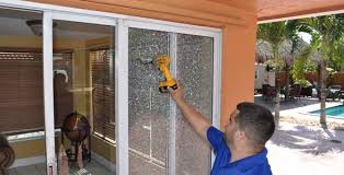 But a glass sliding door simply isn't as secure as a traditional wood, metal, or fiberglass door. Sliding Glass Door Replacement Miami Fort Lauderdale Palm Beach Express Glass Board Up