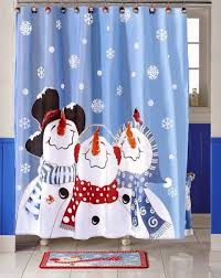 Snowman Shower Curtain Set With Images Christmas Shower Curtains Christmas Bathroom Holiday Shower Curtains