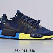 100 tage rückgaberecht und bequemer kauf auf rechnung. Adidas Nmd R1 Dark Blue Yellow Men S Fashion Footwear Sneakers On Carousell