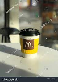 Bangkok Thailand 22 July 2019 Mcdonald S Coffee Cup On Table In Restaurant Fast Food Business Background Sponso Mcdonalds Coffee Mcdonalds Bangkok Thailand