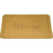 Doormat Witamy Welcome Light Beige Color 15x23 Inches At Polart Www Polandbymail Com Door Mat Light Beige Beige Color