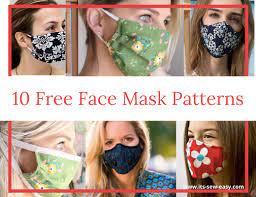 Includes optional nose wire and optional filter pocket. 10 Free Face Mask Patterns It S Sew Easy