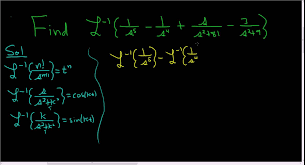 find the inverse laplace transform of 1 s 5 1 s 4 s s 2 81 3 s 2 9 laplace transform laplace math videos find the inverse laplace transform of 1