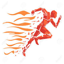 Free running man icons in various ui design styles for web and mobile. Fire Running Man Icon Running Man On Fire Disintegrating Into Royalty Free Cliparts Vectors And Stock Illustration Image 66430165