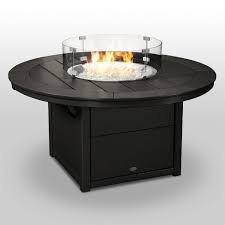 10 letter and 2 handles on the top. Polywood Round 48 Outdoor Fire Pit Table Target