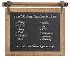 We will notify you by email when your payment has been received and enrollment has been processed. Stone Table Study Group Home Facebook