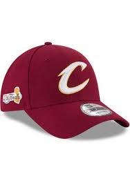 New Era Cleveland Cavaliers Mens Maroon 2017 Nba Finals Side Patch 9forty Adjustable Hat Cleveland Cavaliers 2017 Nba Finals Nba Cleveland
