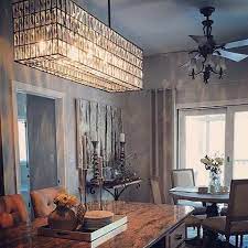 Take up new table lamps. We Love The Reflections That The Adeline Chandelier Throws In Nanlindy Kitchen And Dining Room We Can Only Imagine How Amazing The Space Looks At Twilight As Kitchen Lighting Over Table