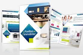 Creation Graphique D Une Plaquette Commerciale Pour Le Pavillon De L Immobilier Plaquette Commerciale Plaquette Immobilier