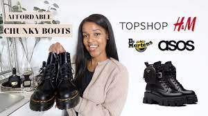 Affordable Chunky Boots For Autumn Winter Dr Martens Dupes Prada Combat Dupes Oriana White Youtube