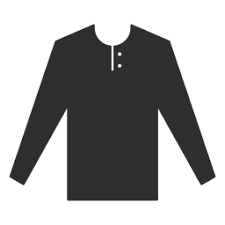 Download Henley Long Sleeve T Shirt Flat Transparent Png Svg Vector