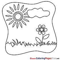 This drawing was made at internet users' disposal on 07 february 2106. Summer Coloring Pages