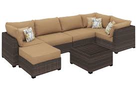Spring Ridge 7 Piece Outdoor Seating Set Ashley Furniture Homestore